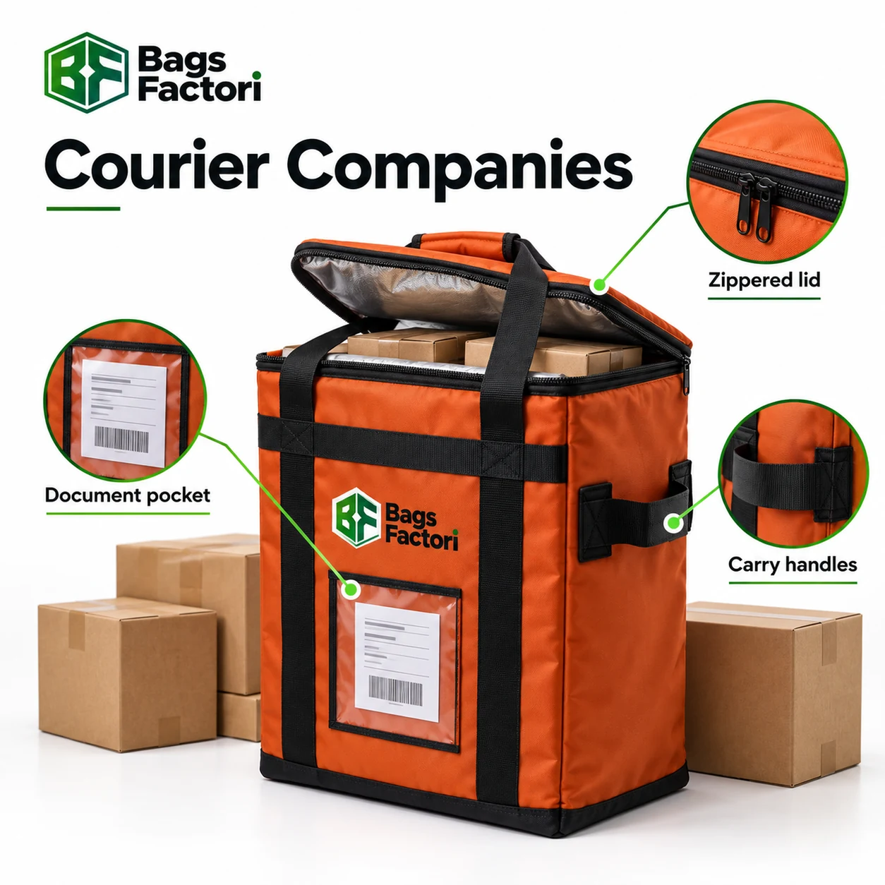 Courier Bags for Courier Companies, Cargo Teams & Delivery Service Providers